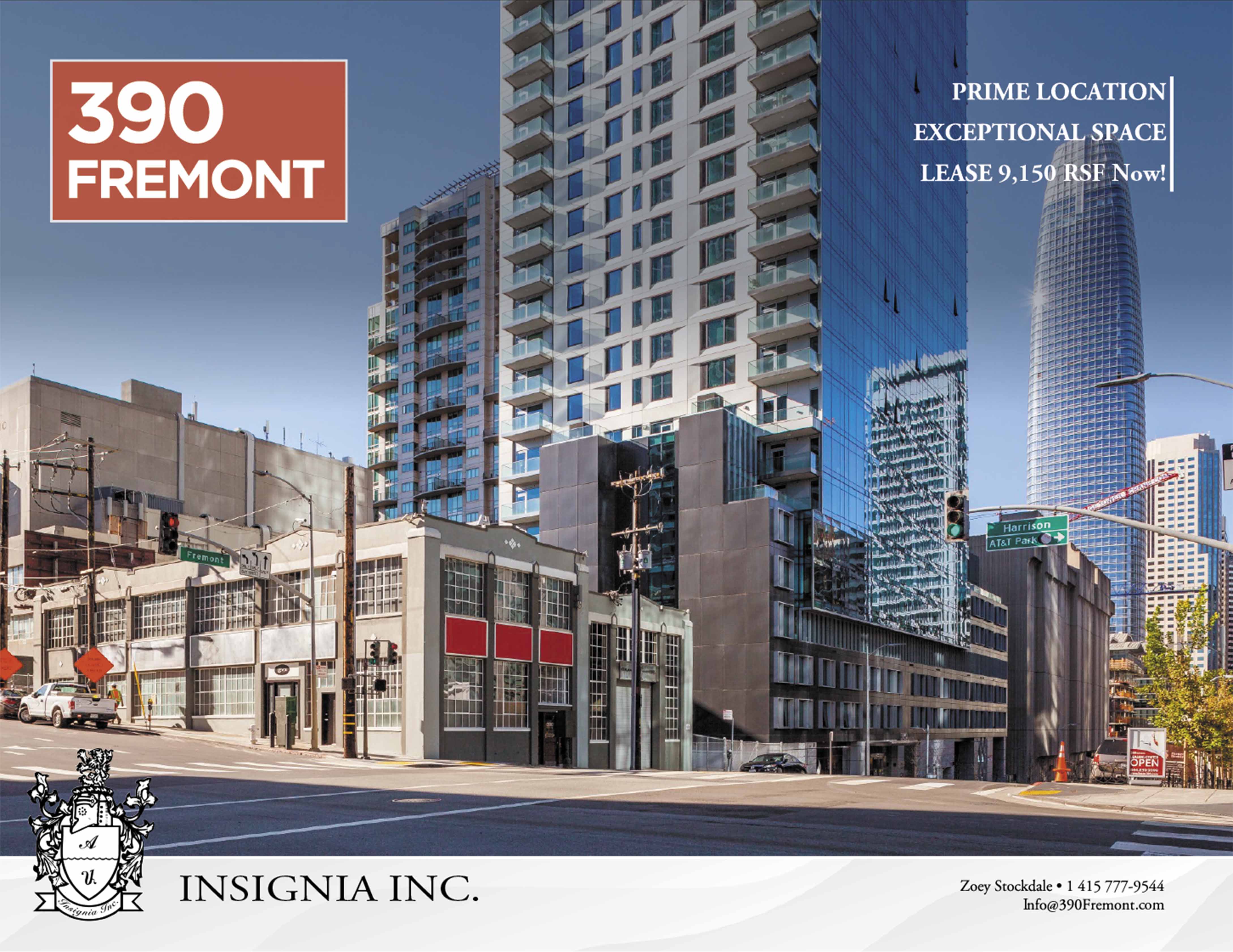 390 Fremont AI ready creative headquarters in The East Cut with premium signage and rooftop deck