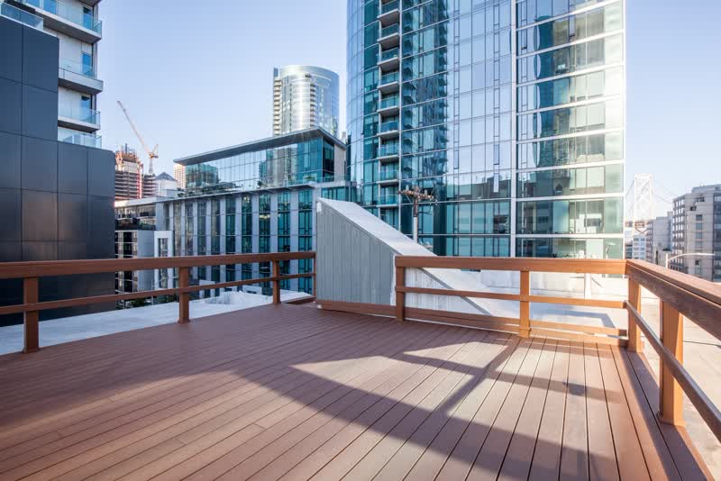 Rooftop deck