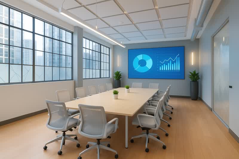 Boardroom + city view