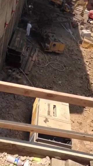 Shoring support work for the 340 Fremont tower project, supervised by GVS engineers